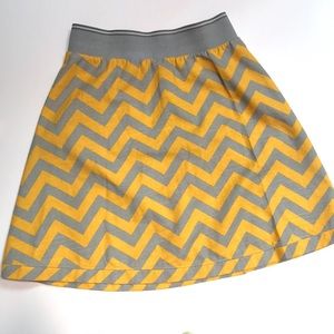 Orangyporangy Chevron A-Line Skirt